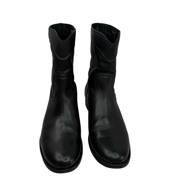 FRYE  Cara Roper Black Leather Ankle Boots - Women’s Sz 7.5 - Picture 3 of 16